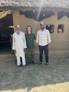 The author standing to the right of Vajeer Ji and to Shamshaad Bhai.